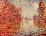 Claude Monet Herbst in Argenteuil oil painting